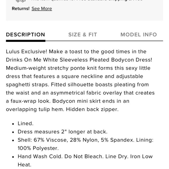 Lulus “Drinks On Me” dress - Picture 2 of 4